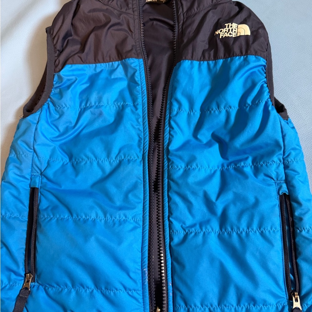 The North Face Kids Blue and Black Vest